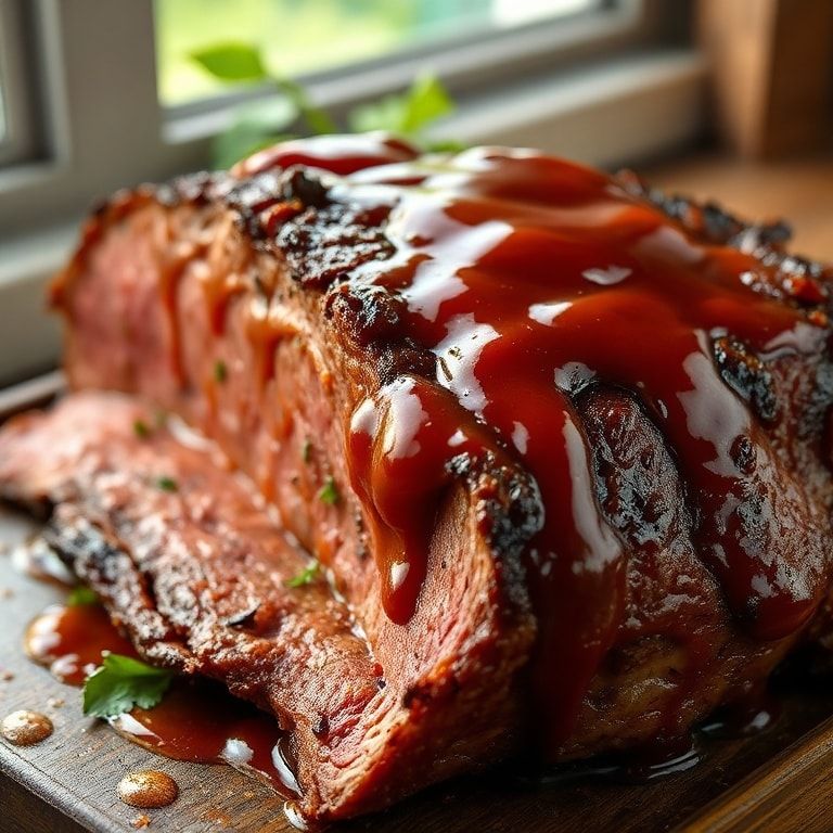 Smoked Beef Brisket with Easy BBQ Sauce Recipe – Tender, Smoky, and Ready in No Time finished