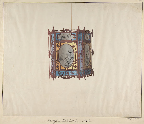 Design for a Hall Lamp No6 ca 1845