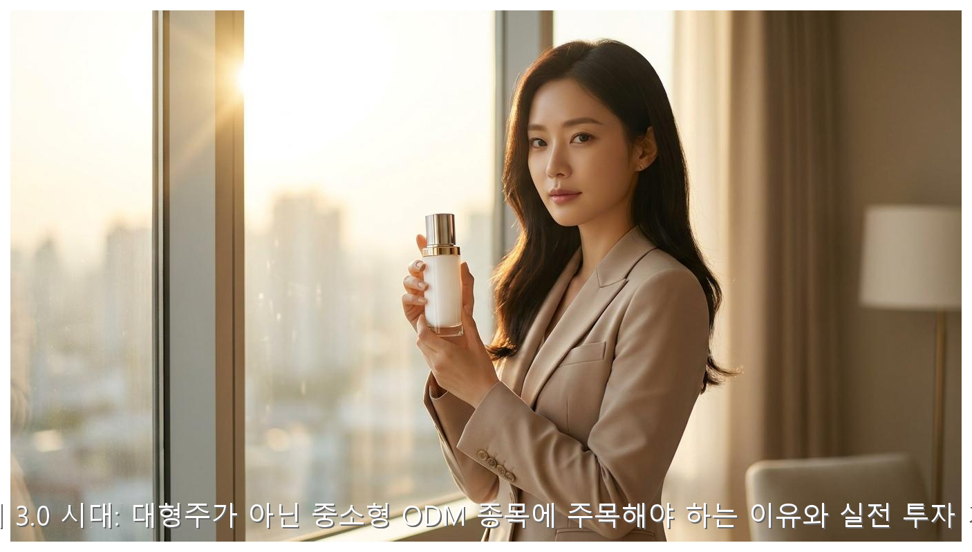 K-뷰티 3.0 시대: 대형주가 아닌 중소형 ODM 종목에 주목해야 하는 이유와 실전 투자 가이드 핵심 안내 및 분석 인포그래픽 (6)