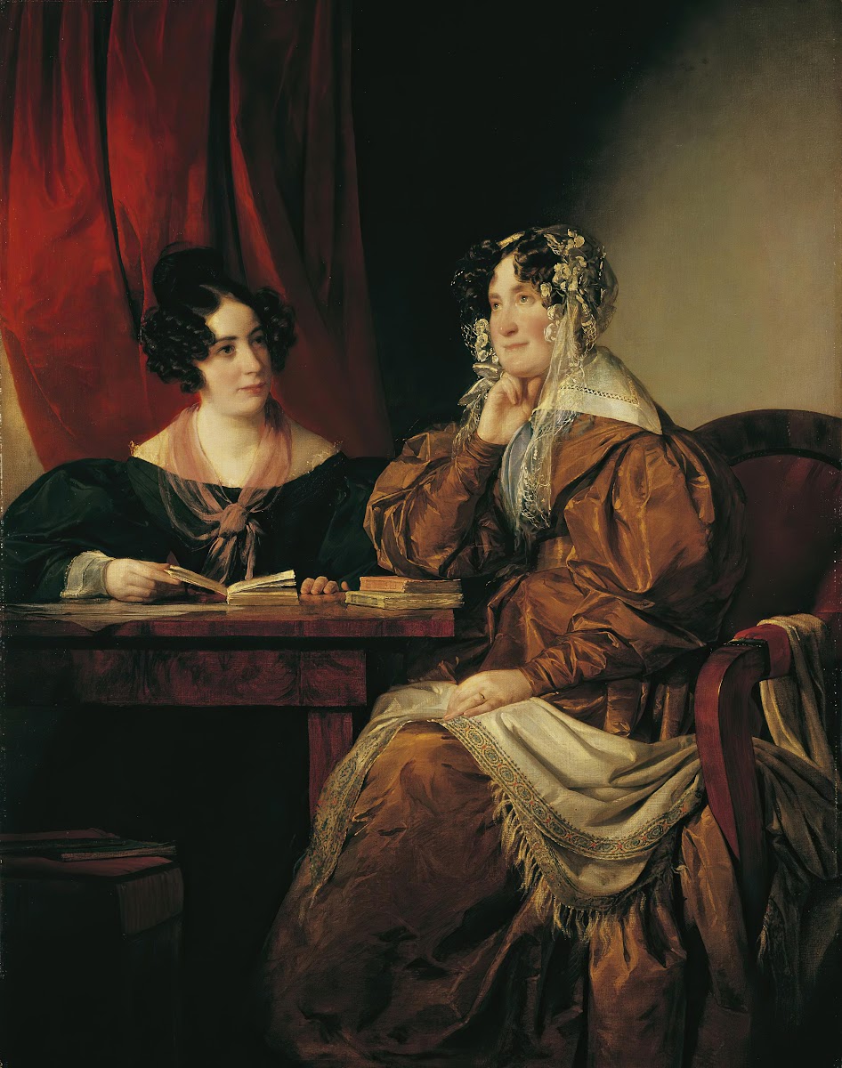 Henriette Baronin Pereira Arnstein mit ihrer Tochter Flora 1833