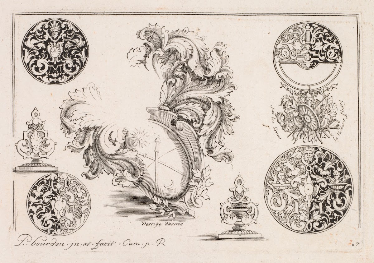 7 From Livre Second Essais De Gravjre Second Book Of Engraved Designs C 1703