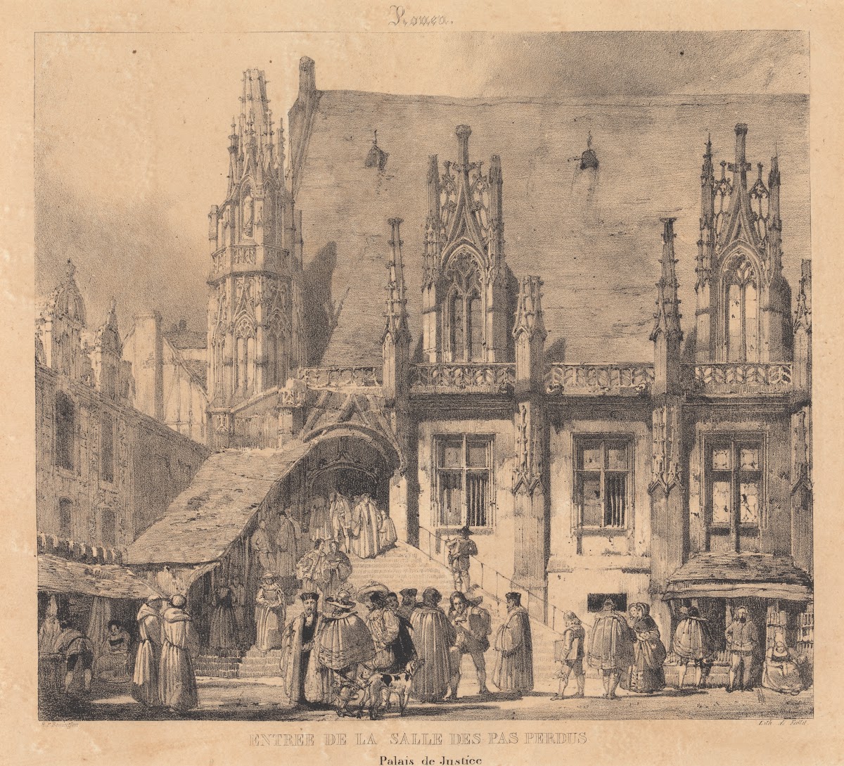 Rouen  Entre de la Salle des Pas Perdus