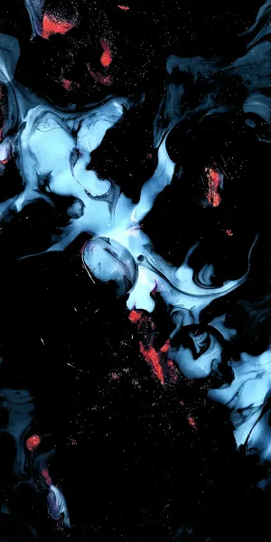 Abstract Blue And Red Liquid Flow Full HD iPhone Wallpaper Background