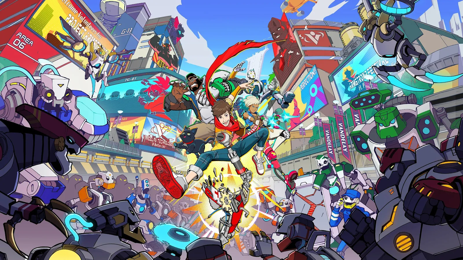 Hi-Fi Rush game logo with 'Denuvo Removed' text and a warning about the mandatory Patch 10 update deadline.