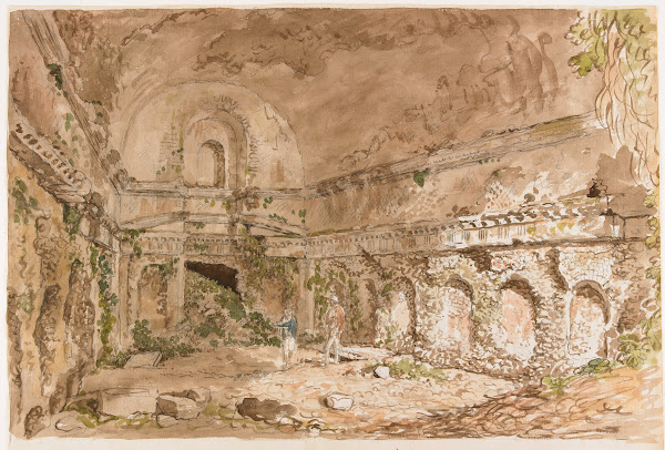 The Doric Nymphaeum at the Villa Domitian c 1789