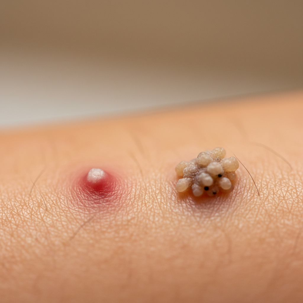 🔍 이게 여드름일까, 사마귀일까? (구별법)