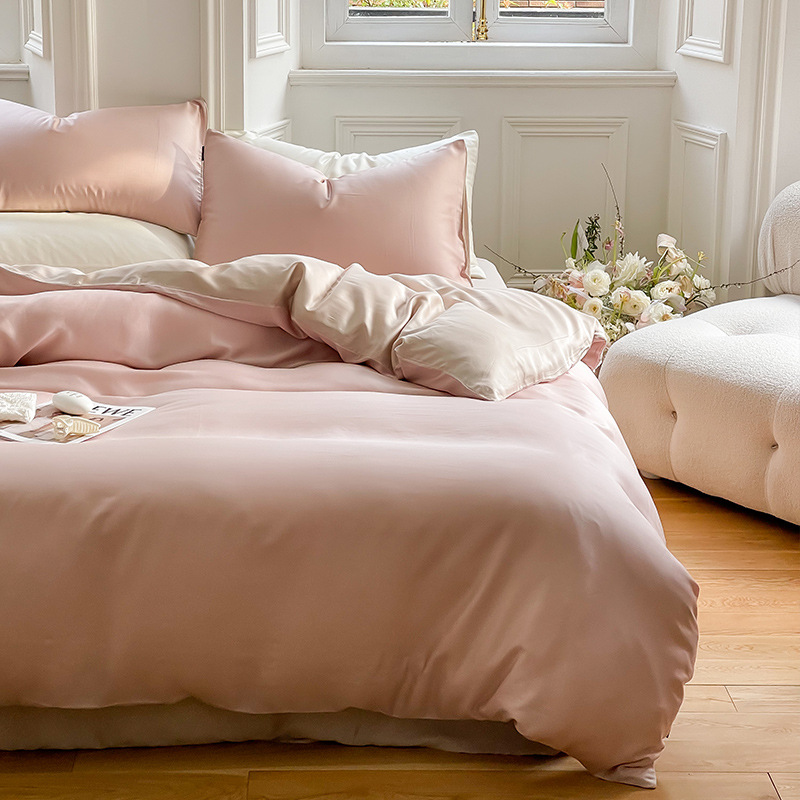 Lyocell bedding set, 4-piece, elegant