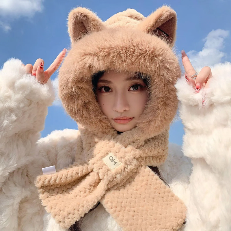 Padded Winter Hooded Hat with Ear Protection