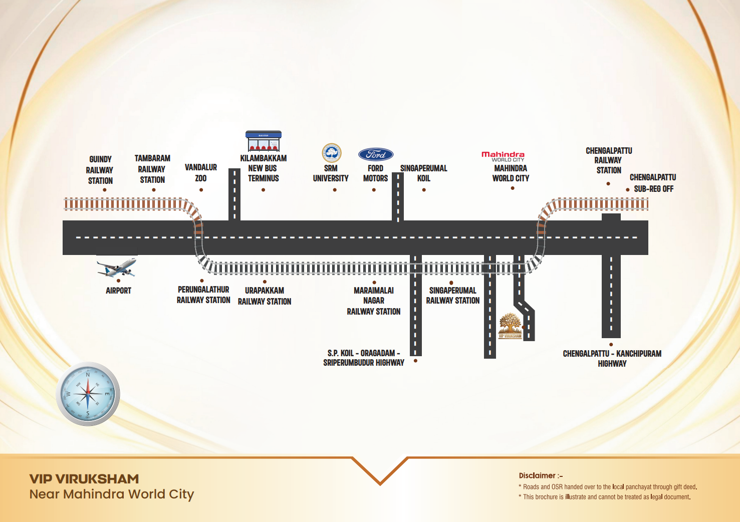 Viruksham VIP Road Map View