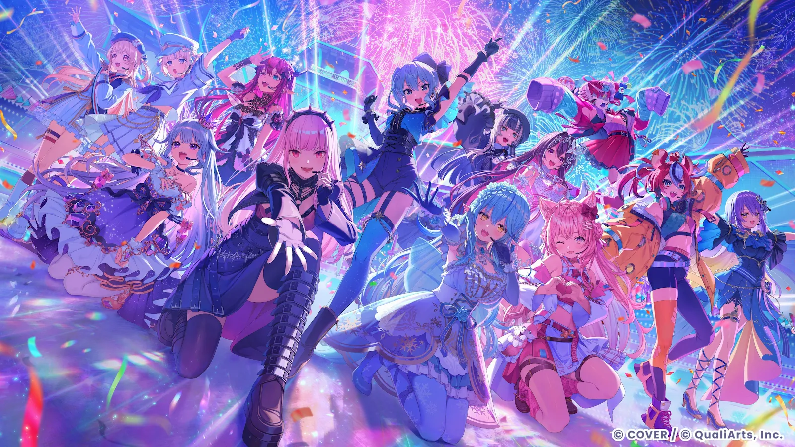 Hololive Production Virtual Concert - Anime Digital Art 4K Wallpaper (4096x2304)