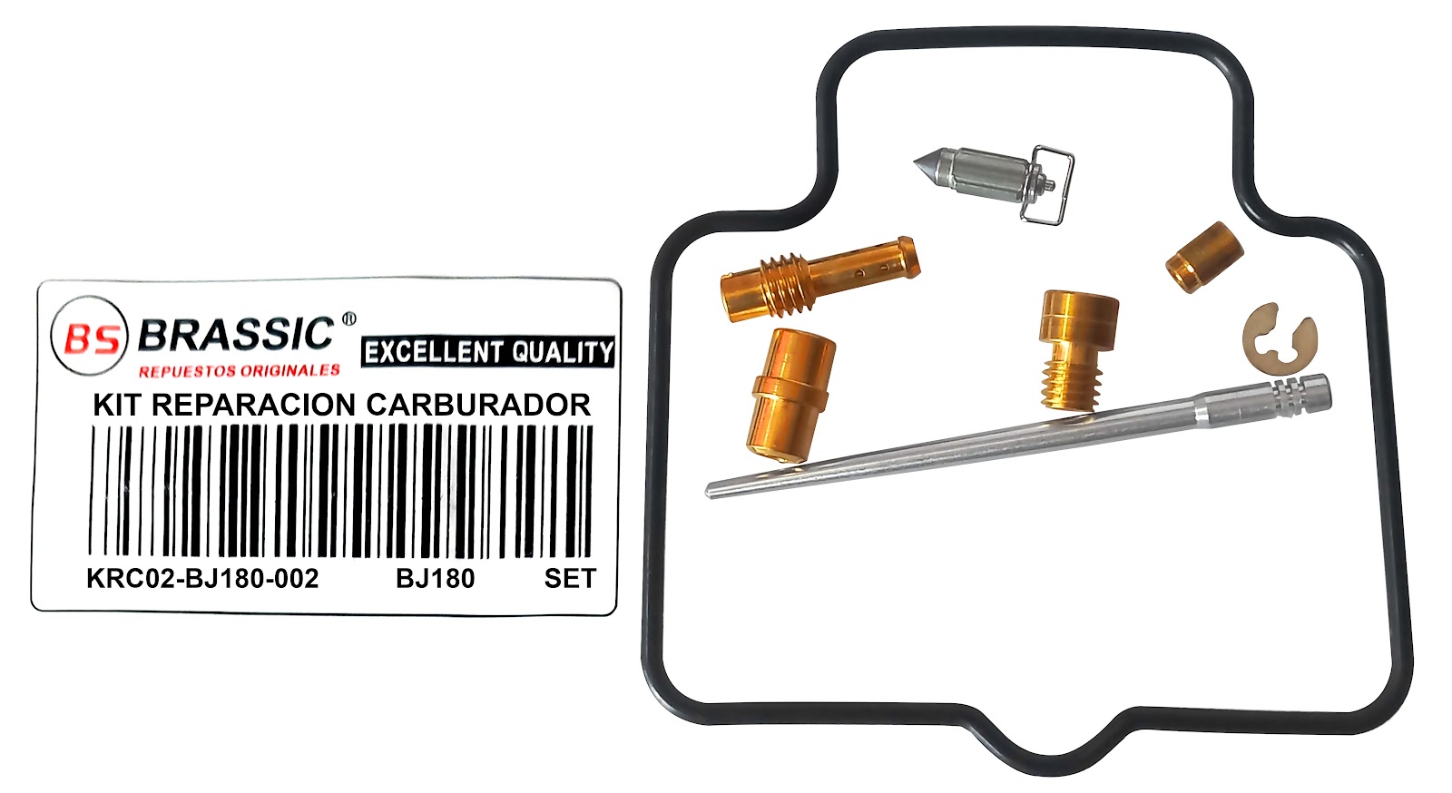 KIT REPARACION CARBURADOR BJ180