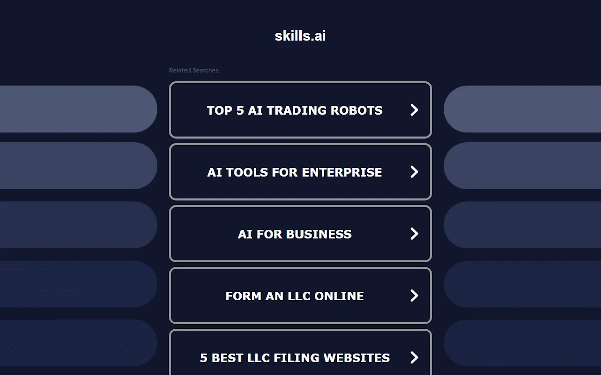 Captura de Skills.ai