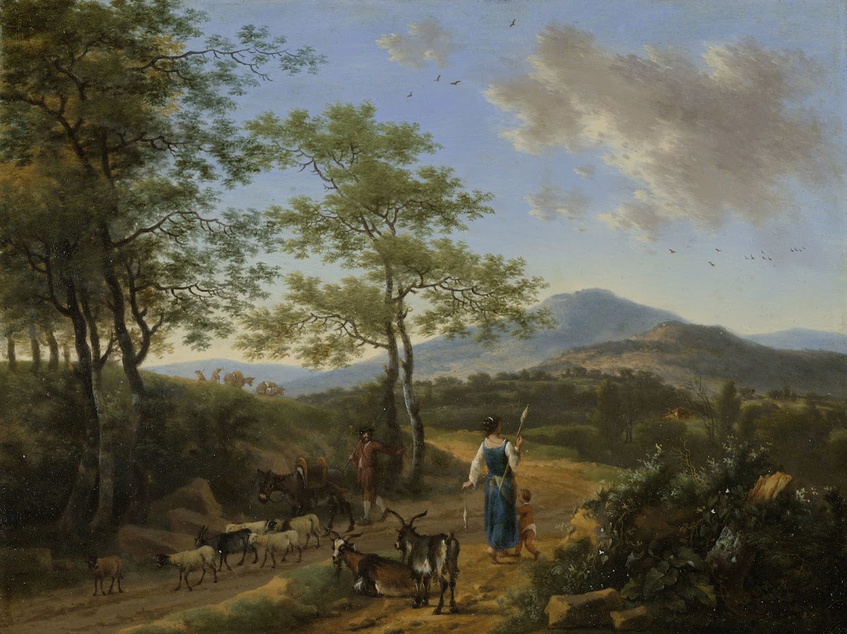 Italian Landscape with Herdsmen 1650   1692