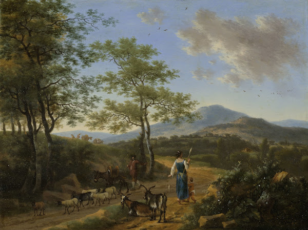Italian Landscape with Herdsmen 1650   1692