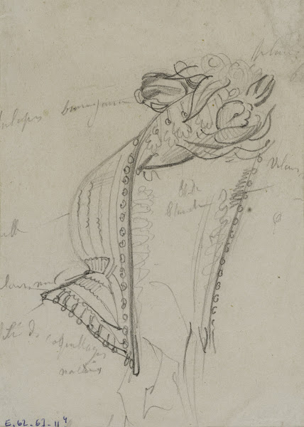 Détail dune coiffe 1863 1864