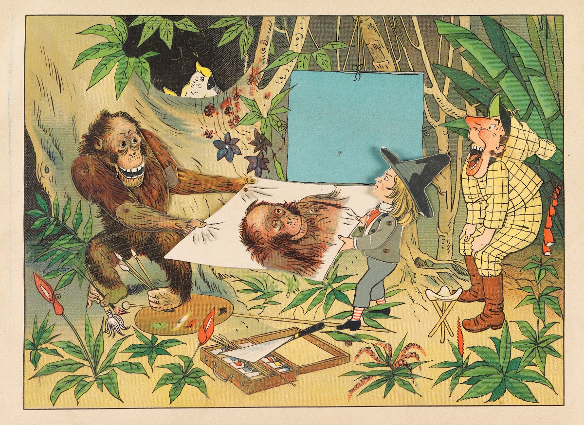 Reiseabenteuer des Malers Daumenlang Probedruck 1890