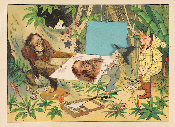 Reiseabenteuer des Malers Daumenlang Probedruck 1890