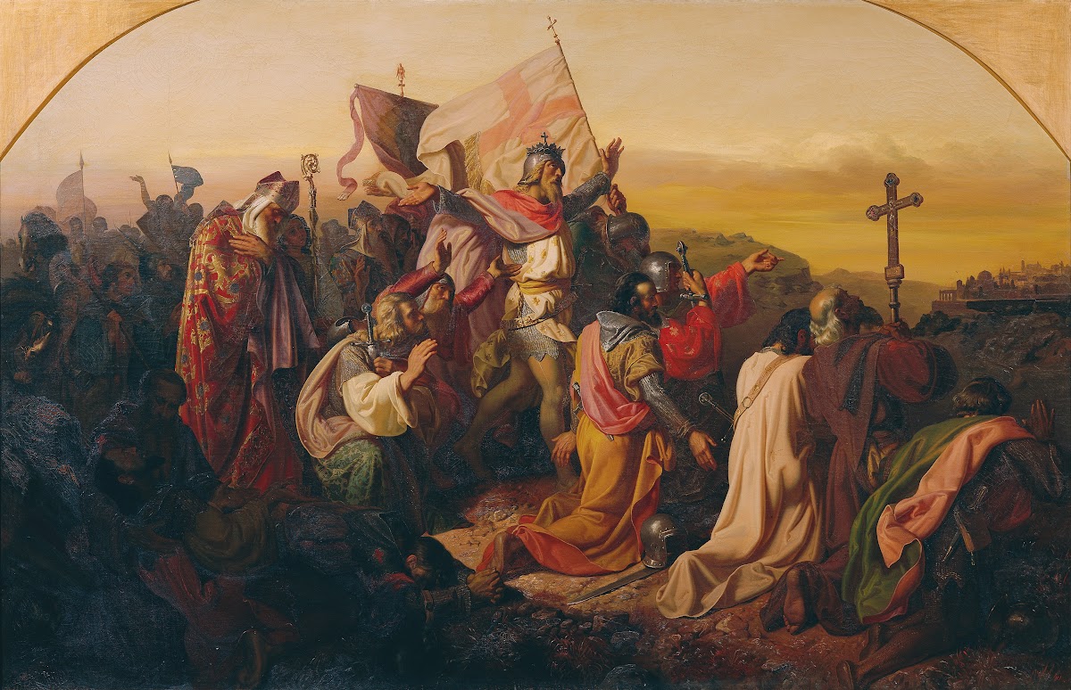 Gottfried von Bouillon und Kreuzfahrer 1854