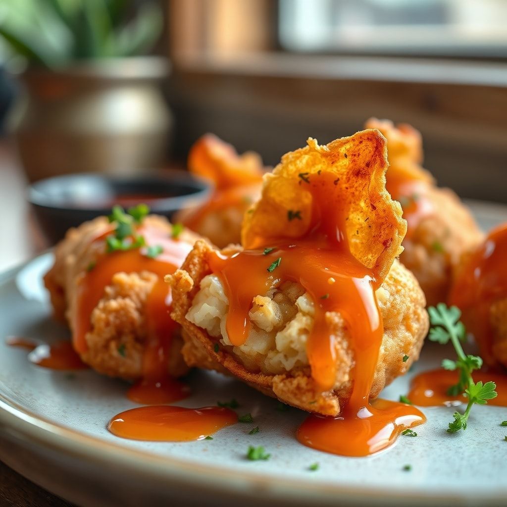 Crispy Crab Rangoon Bombs Easy Appetizer Recipe (Baked, Not Fried!) finished
