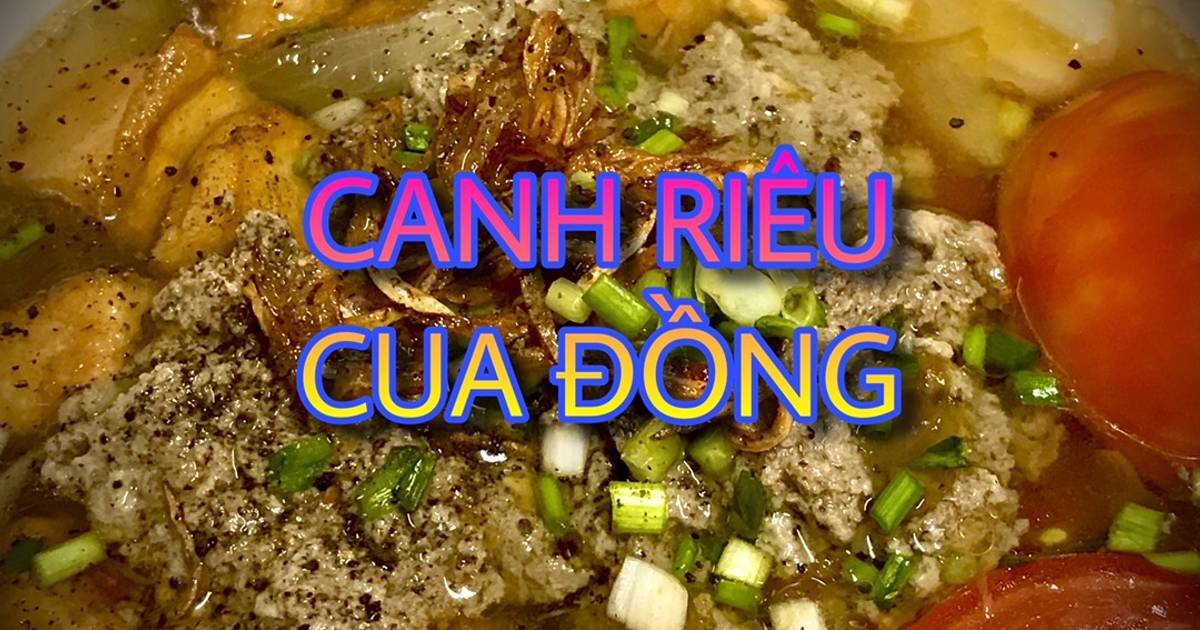 Canh riêu cua đồng