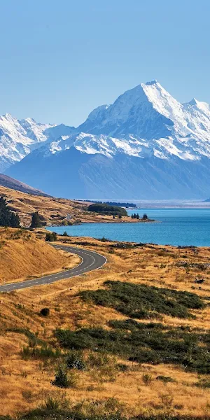 Scenic Road to Mount Cook 5K Wallpaper Background