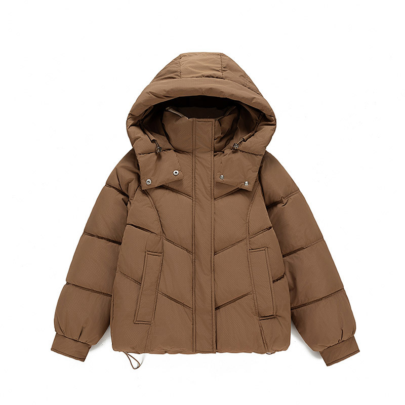 Short women's quilted jacket, lined