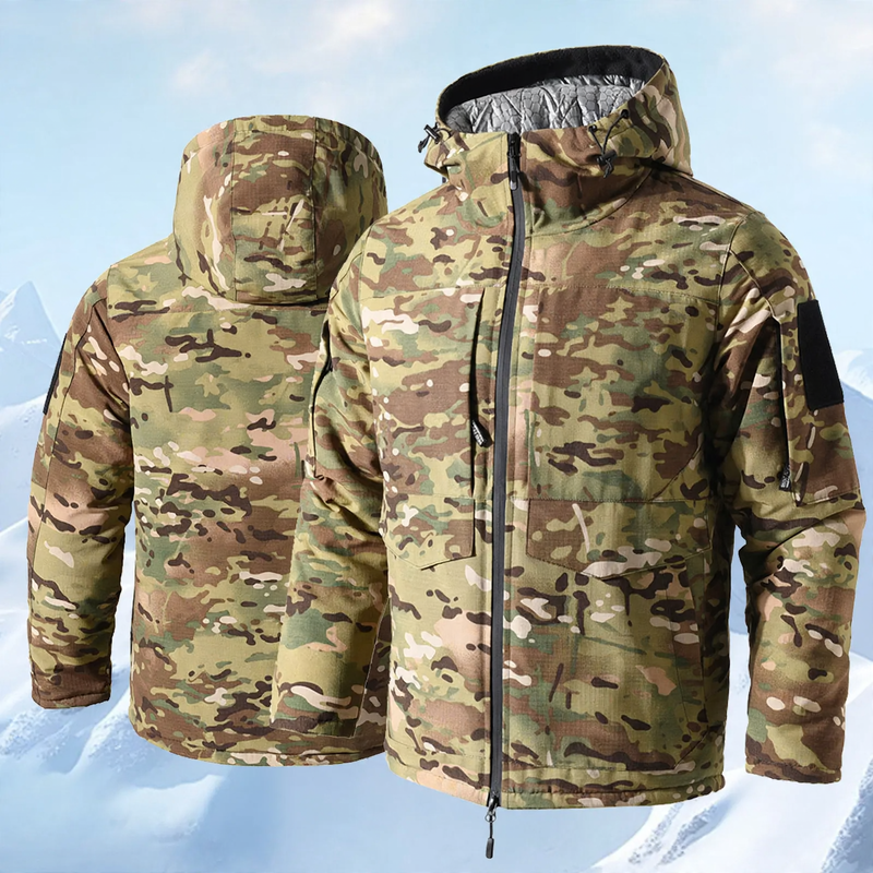 Tactical Men's Winter Jacket, M65 Style, Water Repellent