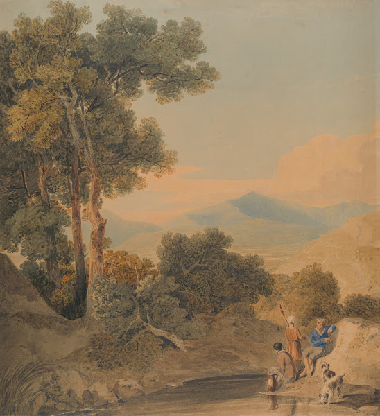 Landscape with figures ca 1804