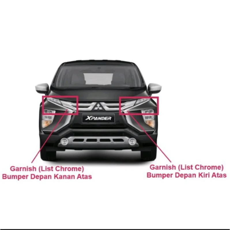 Garnish List Chrome Bumper Xpander Original 2017-2021: Solusi Estetika dan Perlindungan 2