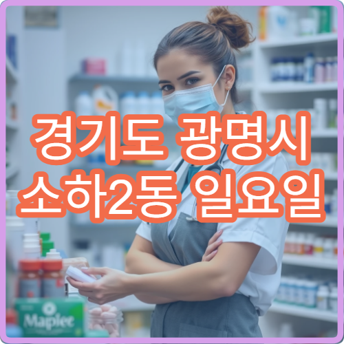 경기도 광명시 소하2동 일요일 문 여는 약국 당직 정보