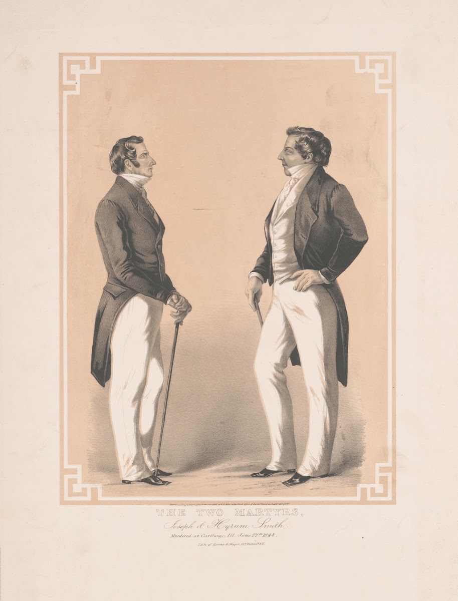 The two martyrs Joseph  Hyrum Smith 1847