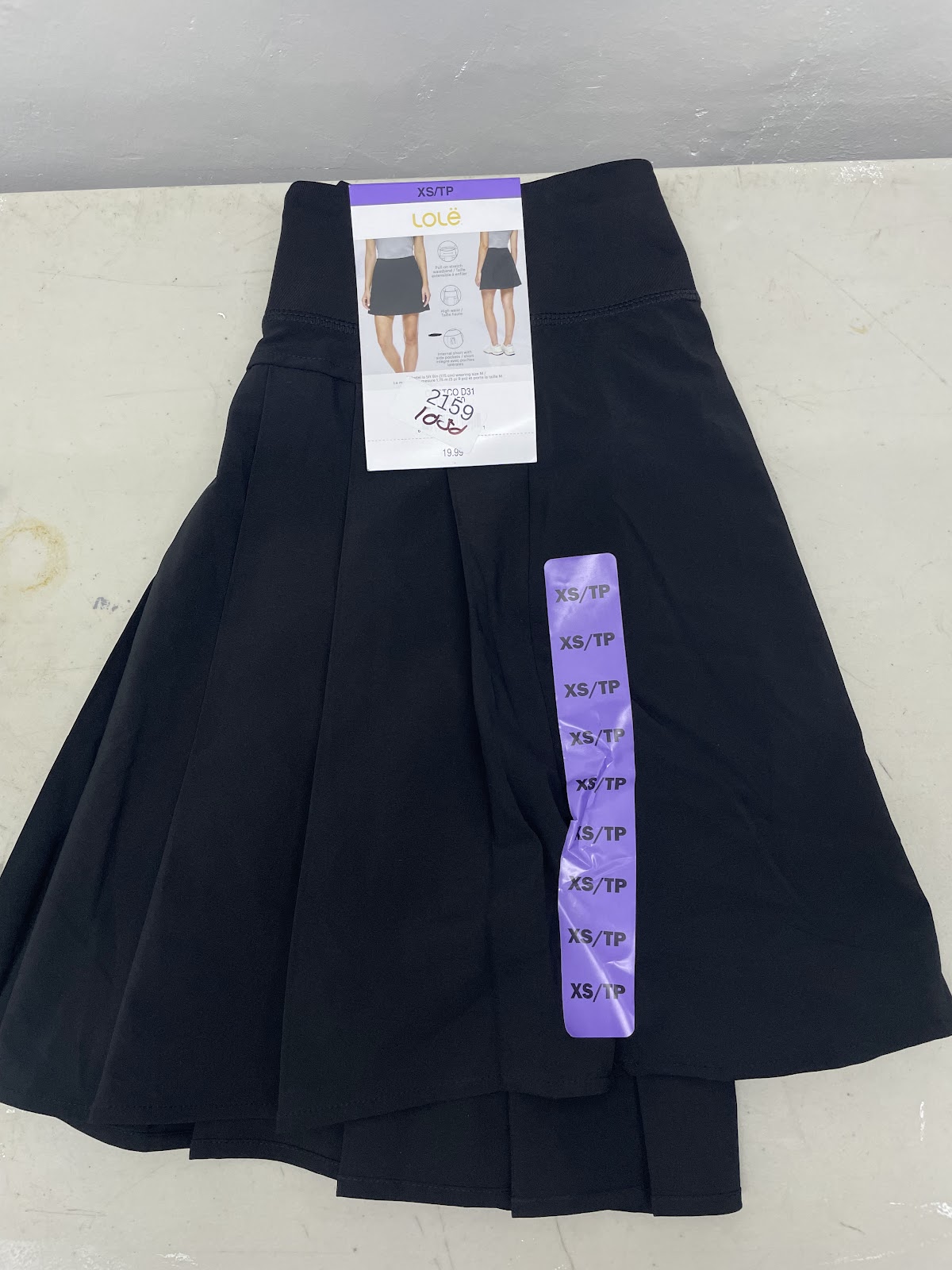 Lole Skort Black XS #2159