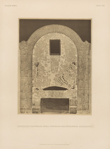 Ḳuṣejr ʻAmra mit einer Karte von Arabia Petraea Pl21 1907