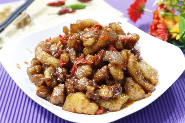 Thịt Ba Chỉ Rim Chua Cay