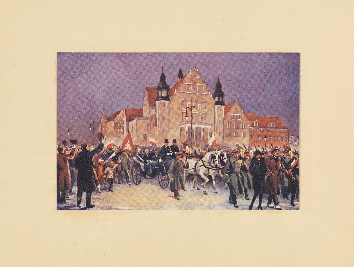 Ignacy Paderewskis arrival in Poznań accompanied by British officers on Thursday