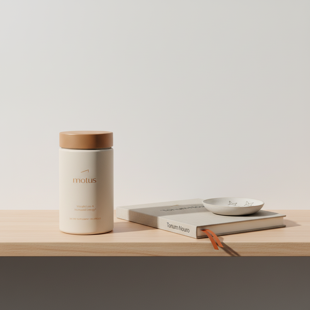 Tonum Nouro bottle on a light wooden shelf with a notebook and a small dish of fish-shaped icons referencing omega-3s, minimalist scene — do memory supplements work