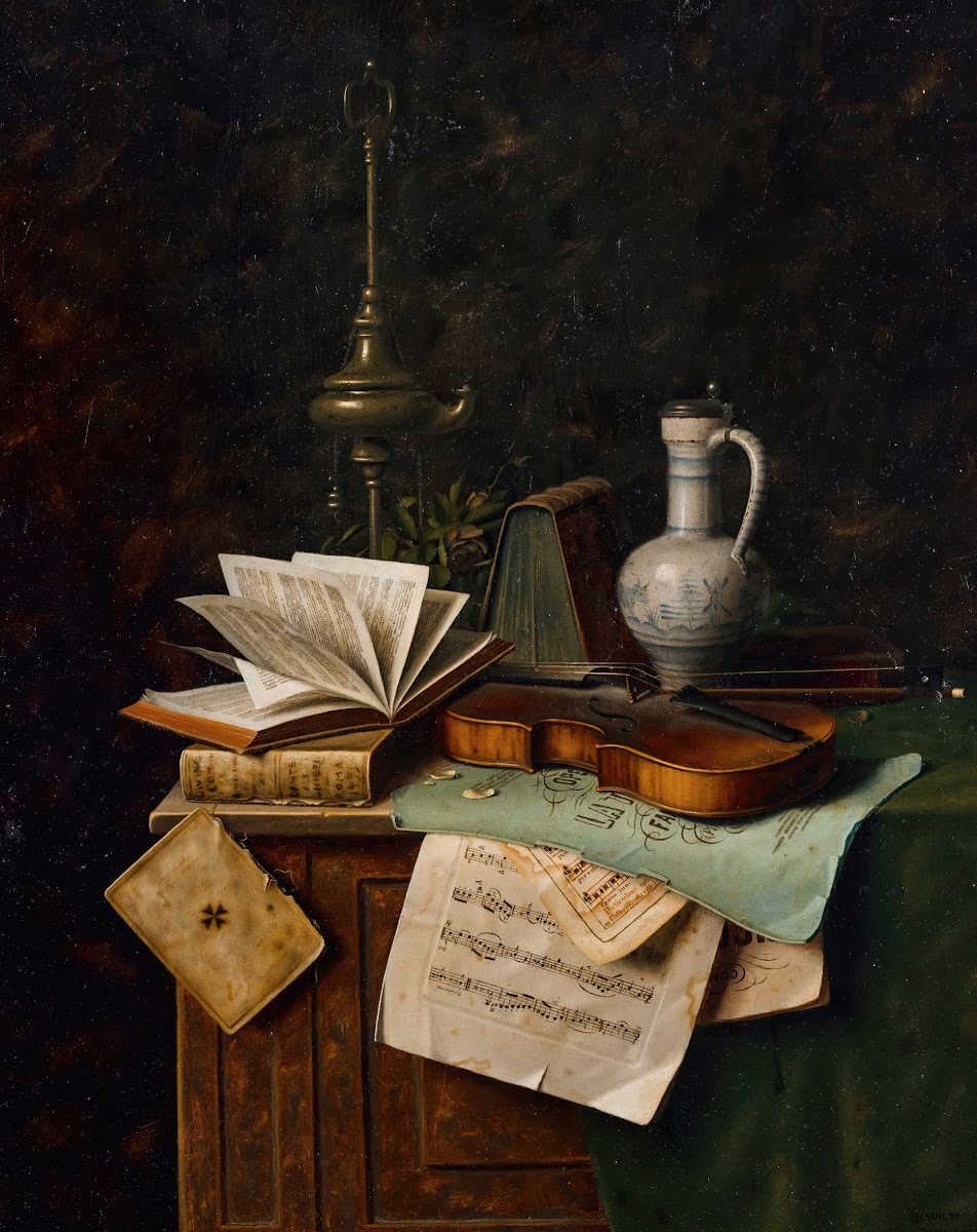 Still Life With Violin 1885