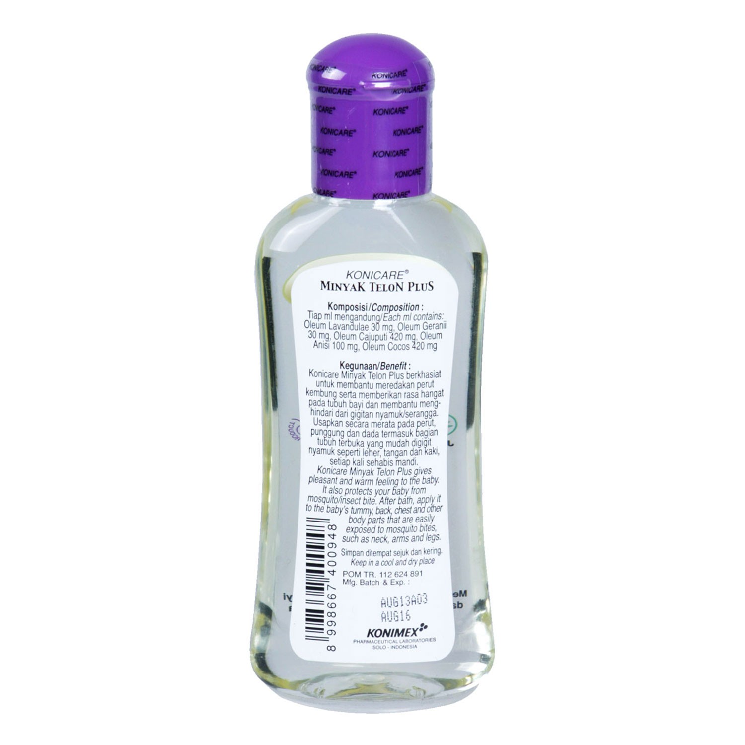 Alternative view of Konicare Telon Plus Baby Oil Preventing Insect Mosquito Bites & Warm Baby Body