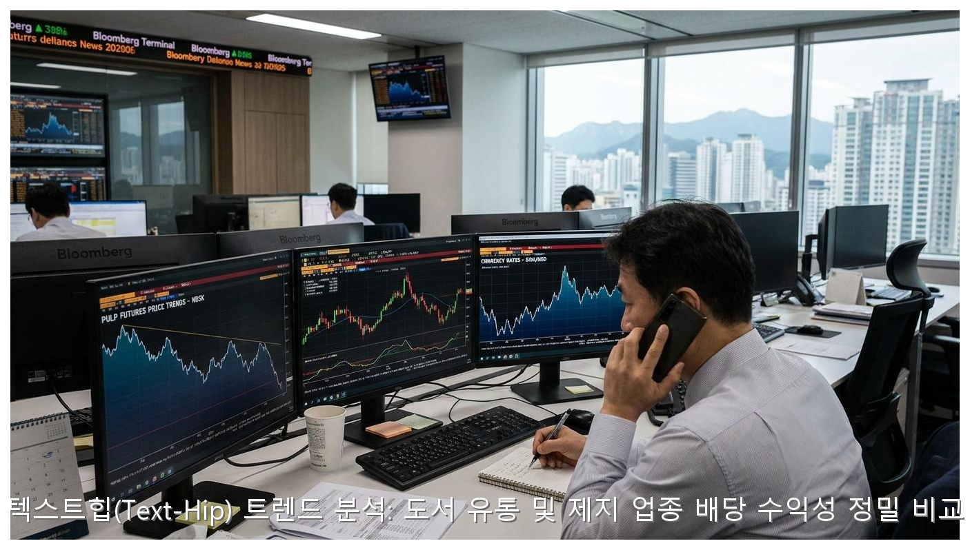 텍스트힙(Text-Hip) 트렌드 분석: 도서 유통 및 제지 업종 배당 수익성 정밀 비교 핵심 안내 및 분석 인포그래픽 (8)
