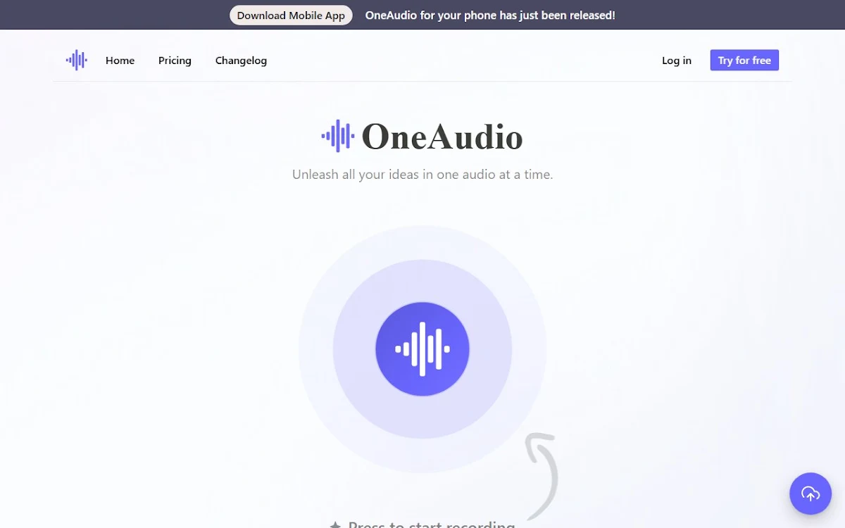 Captura de OneAudio