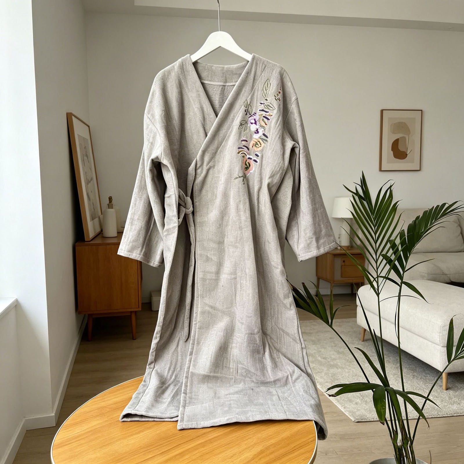 Coral fleece bathrobe for women