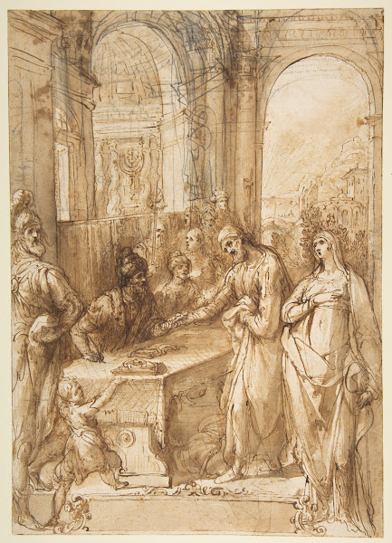 Esther and Mordecai before King Ahasuerus Esther 81  12 15361615
