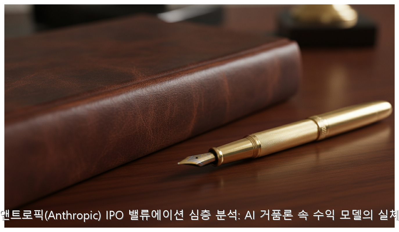 앤트로픽(Anthropic) IPO 밸류에이션 심층 분석: AI 거품론 속 수익 모델의 실체 핵심 안내 및 분석 인포그래픽 (3)