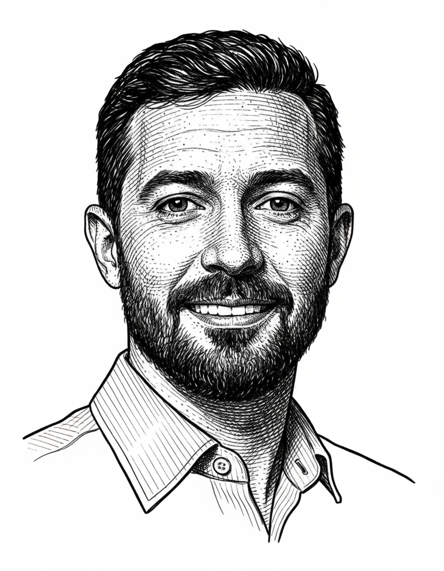 Retrato ilustrado grabado