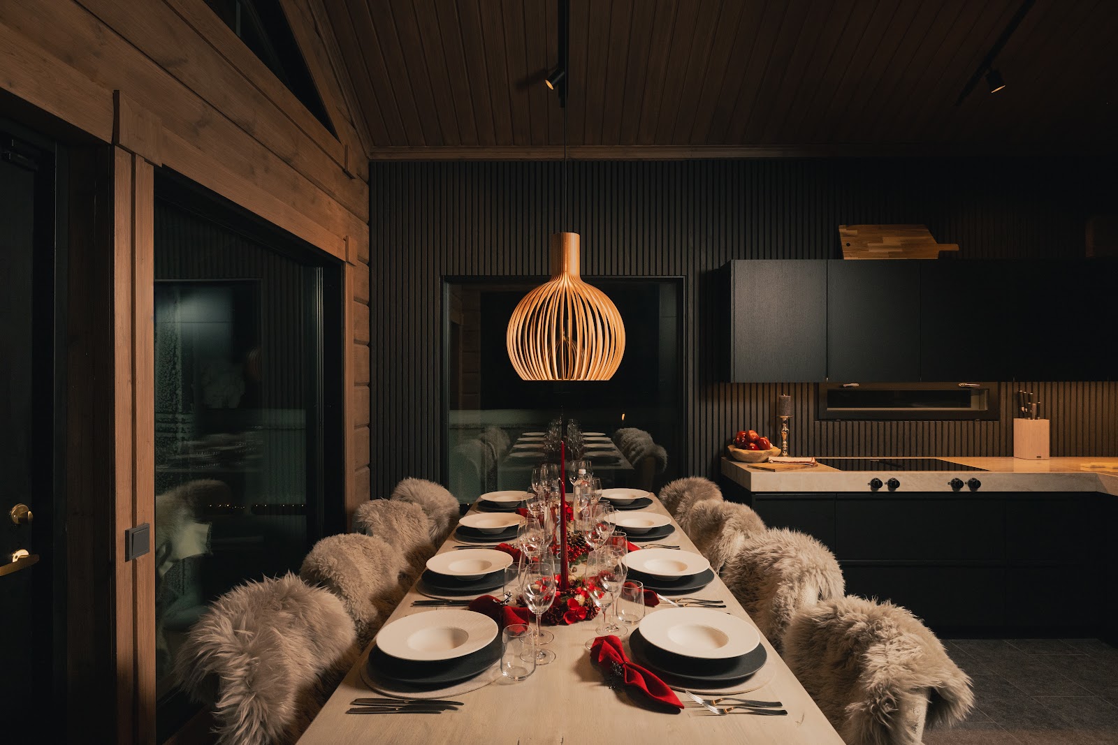Private chef dining, Chalet Utsu