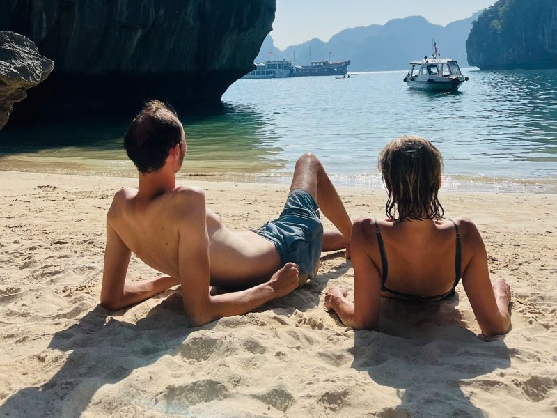 Lan ha bay hidden beach