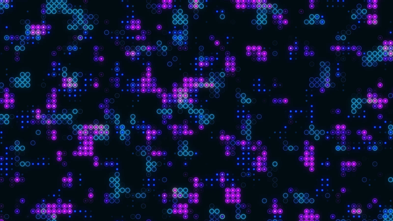 Abstract, Minimalism, Neon, Dark Background, Circle 4K Desktop Wallpaper