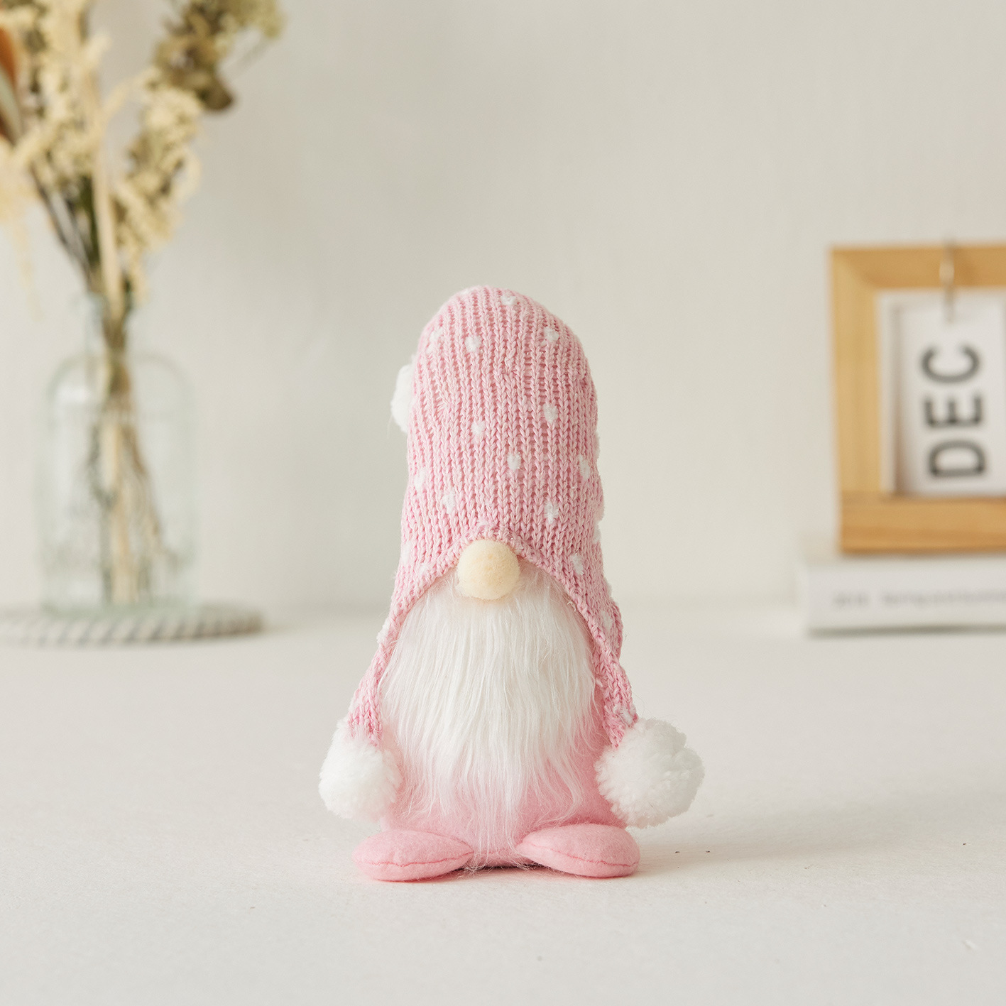 Scandinavian gnome with knitted hat