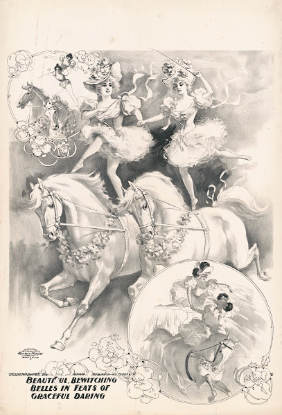 Beautiful bewitching belles in feats of graceful daring 1900