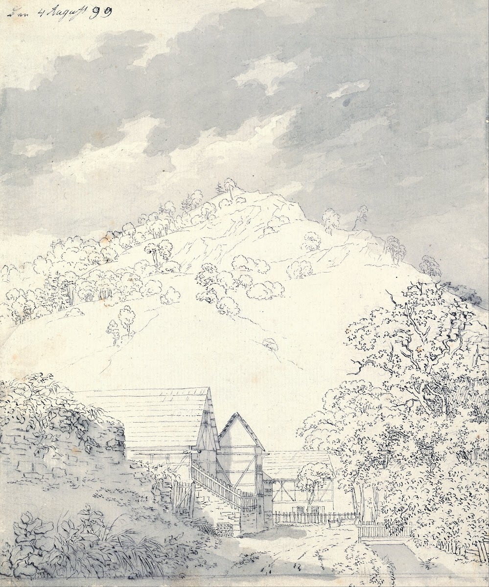 Farmhouses by a Hillside 1799